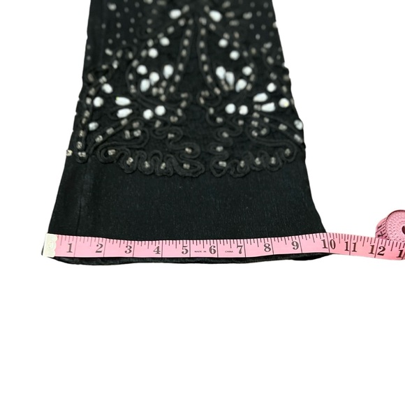 AZITA Jeans Bootcut Flare Embellished Bling Dark Wash Western Jeans. SZ: 12 - Picture 3 of 14